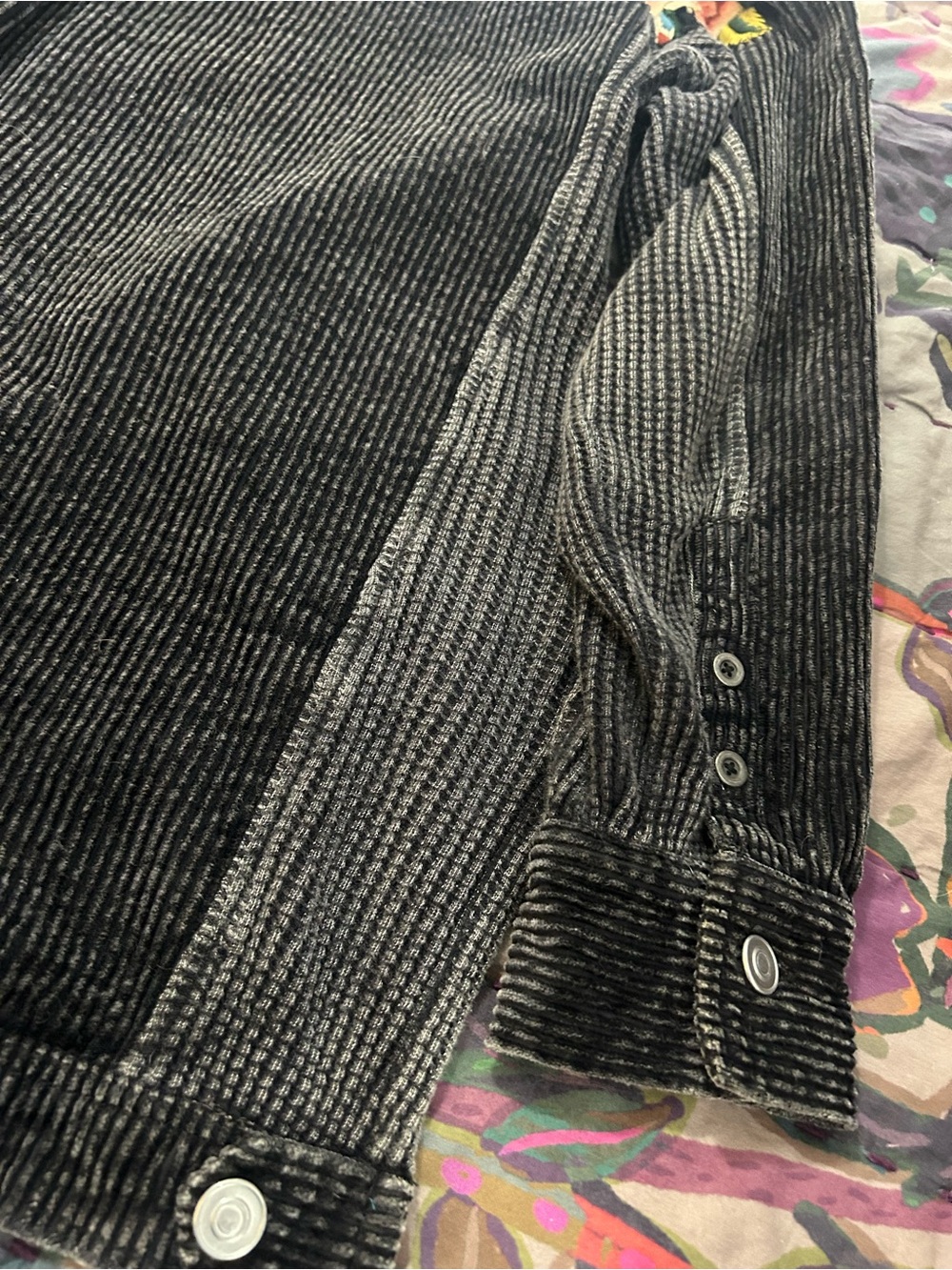 Free People Floral Embroidered Corduroy Shacket Jacket – Size M - Picture 8 of 10